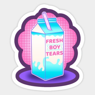 Fresh Boy Tears Pastel Savage Aesthetic Sticker